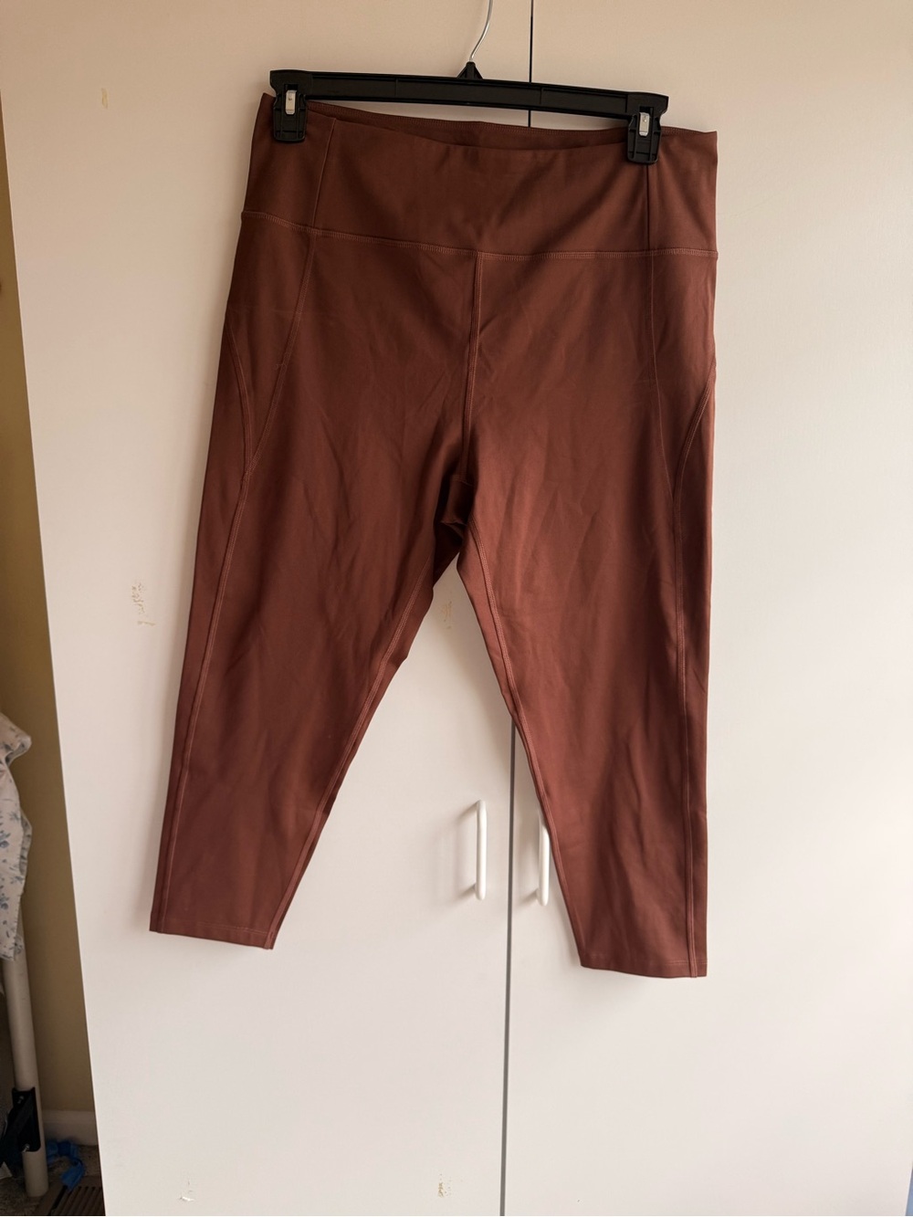girlfriend collective High-Waist Capris in Brown